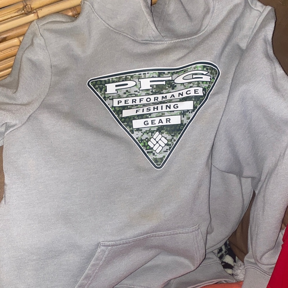 Columbia PFG Light Gray Hoodie